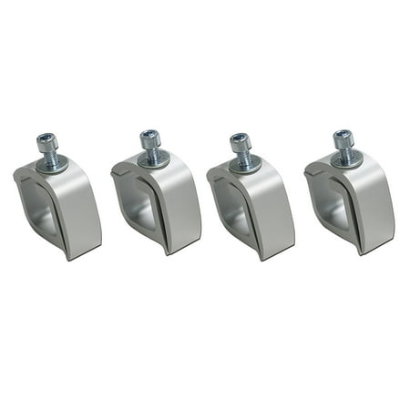 

AA-Racks Set of 4 Aluminum C-clamps For Non-Drilling Truck Rack & Camper Shell Installation-Silver (P-AC(4)-01-SLV)