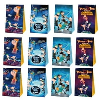Phineas and Ferb Goodie Party Favor Candy Bags Birthday Decorations Treat Supplies