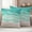 Turquoise, variant on Teal Blue Coastal Outdoor Waterproof Throw Pillow Covers 18x18 Set of 2, Waves Summer Beach Ocean Sea Decorative Pillowcases Cushion Pillowcase for Couch Sofa Patio Outside Pillow Protector