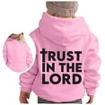 thumbnail image 5 of PMVFHDE Chandails en Molleton en Solde pour Adolescentes Imprimé Alphabet à Capuche Manches Longues Col Rond Chandails en Molleton Fille, Rose, 8-10 Ans, 5 of 5