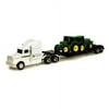 John Deere 1/64 Farm Hauler Semi with 2 Tractors Play Set
