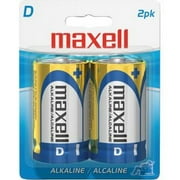 Angle View: MAXELL 723020D 2PK ALKALINE BATT 12 COUNT D 12 COUNT HANGING BLISTER CARDS