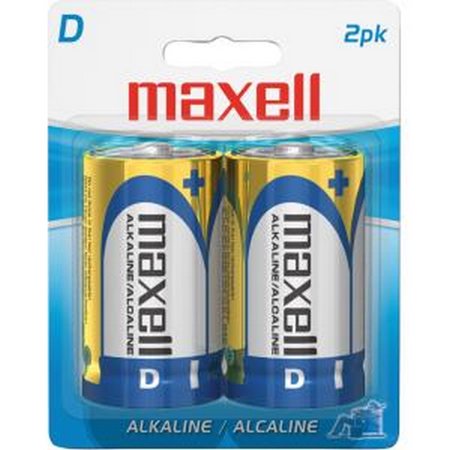 MAXELL 723020D 2PK ALKALINE BATT 12 COUNT D 12 COUNT HANGING BLISTER CARDS