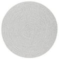 thumbnail image 6 of SAFAVIEH Braided Rishika Solid Machine Washable Reversible Area Rug, Silver/Grey, 2' x 3', 6 of 10