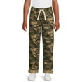thumbnail image 2 of Wonder Nation Boys Woven Pull On Pants, 2-Pack, Sizes 4-18 & Husky, 2 of 5