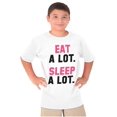 thumbnail image 5 of Eat Sleep Lazy Procrastinator Funny Crewneck T Shirts Boy Girl Teen Brisco Brands M, 5 of 6