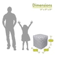 thumbnail image 3 of Petit Cube de Chevron Gris, 3 of 5