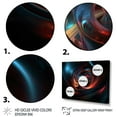 thumbnail image 3 of DESIGN ART Designart "Red Blue Harmonious Blend I" Modern Geometric Canvas Prints 32 in. wide x 16 in. high, 3 of 5