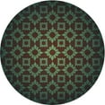 thumbnail image 1 of Ahgly Company Indoor Round Patterned Midnight Gray Area Rugs, 5' Round, 1 of 6