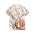 thumbnail image 4 of Women Hawaiian Shirt Soft Cool Summer Hawaii Beach Shirts Floral Tropical Print V Neck T-Shirt Short Sleeve Button Up Blouse Tops, 4 of 4