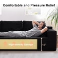 thumbnail image 6 of Actoroom 106" Modular Sectional Couch, L-Shape Boneless Cloud Couch, 4 in 1 Convertible Upholstered Sofa for Living Room, Black, 6 of 13
