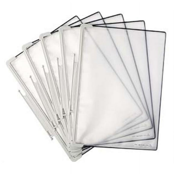 8.5 x 11 in. Pivoting Pockets, Gray - 10 Pack