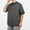 Black, variant on Dovford Men's Cotton T-Shirts Oversized Unisex Short Sleeves Casual Loose Wash Solid Basic Tee Tops