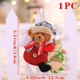 thumbnail image 1 of Navidad lindo muñeco de nieve viejo y alce oso encantador animal colgante ornamento árbol de Navidad ornamento para Navidad suministros para fiesta en casa, 1 of 4