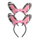 thumbnail image 1 of 2 diademas con orejas de cebra para niña, adorables diademas para fiesta, decoración para el cabello, color rosa, 1 of 6