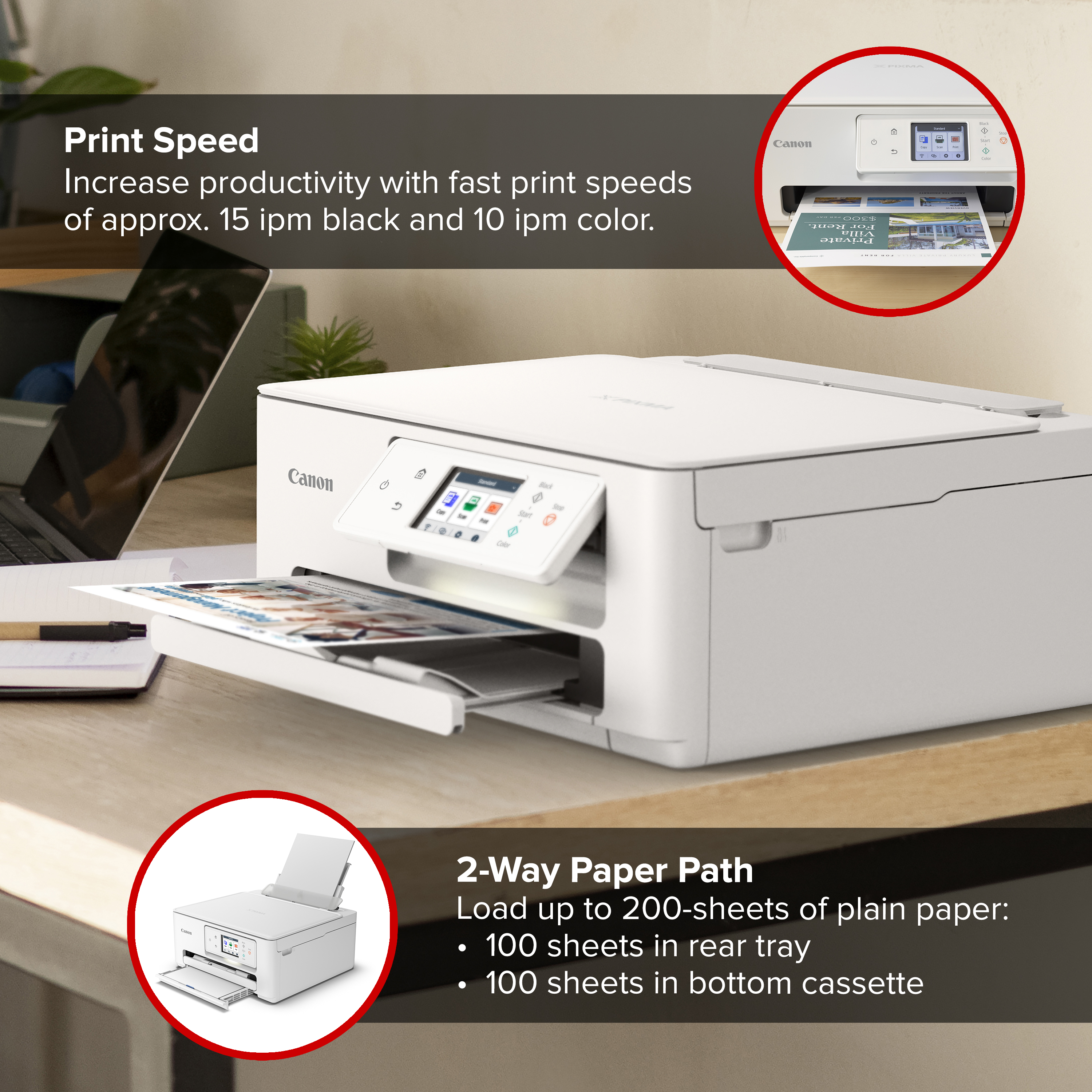 Canon PIXMA TS7722 Wireless All-in-One Color Printer photo 4