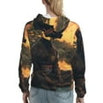 thumbnail image 7 of Kdxio Sunset Meditating Doberman Print Womens Oversized Hoodies Sweatshirts Hooded Pullover Tops Sweaters Casual-Large, 7 of 7