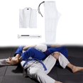 thumbnail image 1 of Traje brasileño Jiu Jitsu Gi, kimono de torneo deportivo de algodón y poliéster transpirable A3, 1 of 8