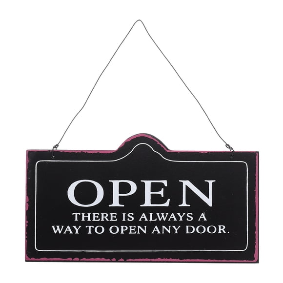 Decorative Open Sign Retro Closed Sign Wear-resistant Open Closed Sign Store Accessory