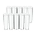 thumbnail image 3 of VONKY 10 Pcs Tubes Étui de Protection pour Collection avec Couvercle à Vis Transparent 27mm, 3 of 6