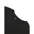 thumbnail image 3 of 1pc Bohemian Peace Sign Print T-Shirt, Casual Round Neck Short Sleeve Top, Cotton Knit Fabric, Geometric Pattern, Regular Length, All Seasons, 3 of 6