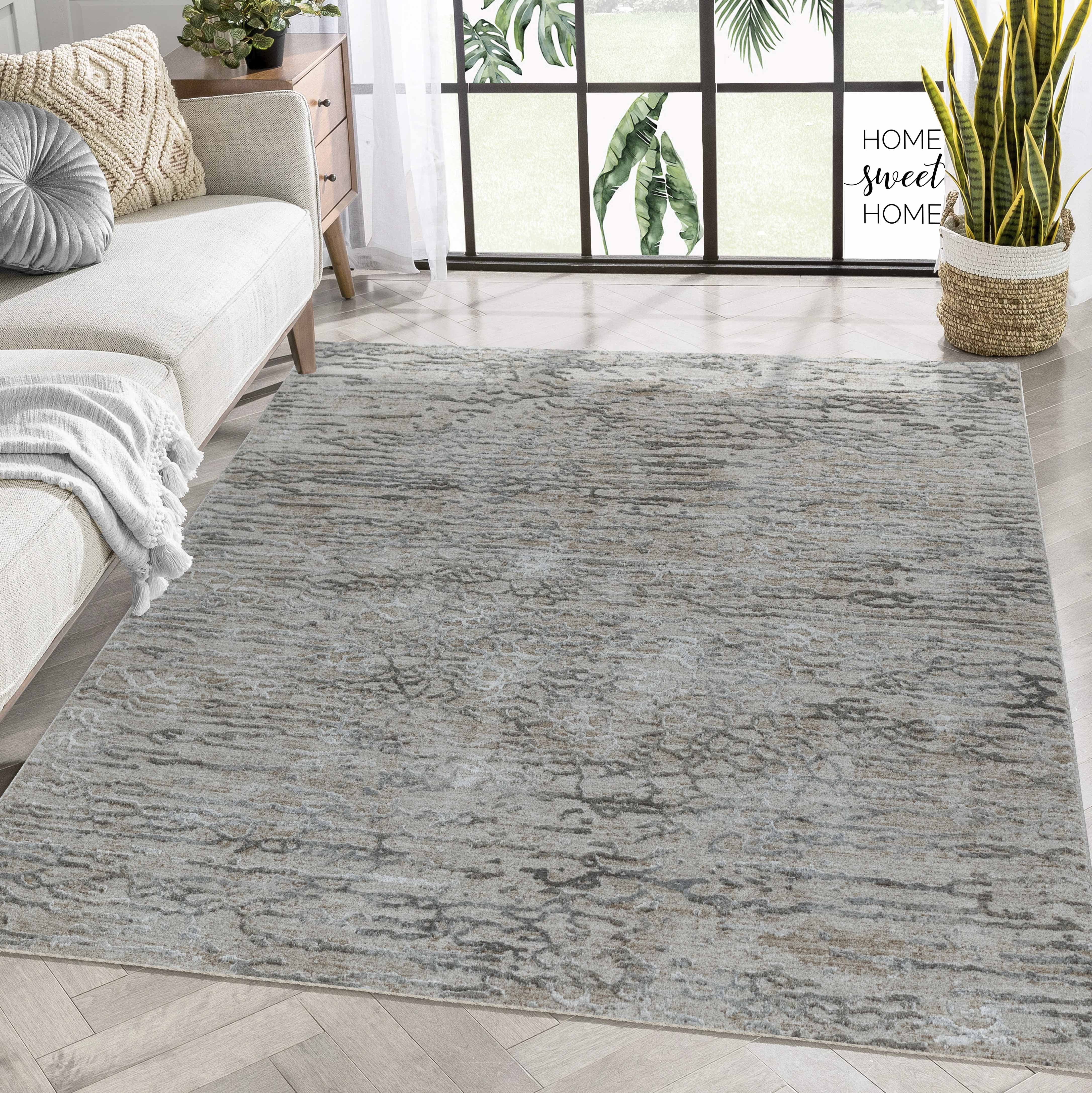 Rug Branch Melo Collection Modern Abstract Scandinavian Indoor Area