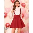 thumbnail image 3 of INSPIRE CHIC Faldas Con Tirantes De Cintura Alta Para Mujer Con Cordones Y Minifalda Con Tirantes rojo XL, 3 of 6