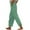 Green, variant on Karight Cotton Linen Pants for Women 2025 Summer Gauze Drawstring High Waisted Wide Leg Trousers Beach Vacation Clothes