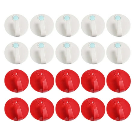 

20pcs Strong Adhesive Hooks Wall Hooks Punch Free Hanging Hooks for Bathroom
