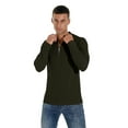 thumbnail image 3 of GIRUNS Men's Polo Shirts Waffle Knit Long Sleeve Quarter Zipper Polo T Shirt Casual Tee, 3 of 6