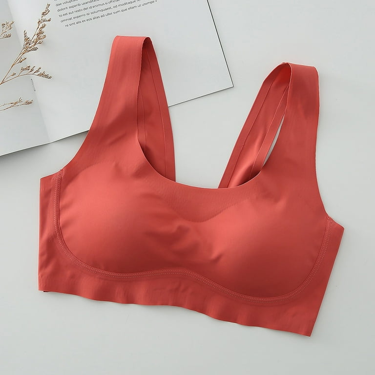 CAICJ98 Lingerie for Women Sports Bras for Women High Impact Racerback Workout  Sports Bra High Support for L Bust Plus Size Red,M/L/XL/XXL/XXXL 