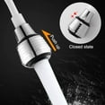 thumbnail image 3 of Water Saving Faucet Extension Universal 360° Rotating Splashproof Faucet Hose Diffuser Stretch Flexible Sprayer for Kitchen Bathroom, 3 of 4