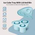 thumbnail image 3 of Cateissary Máquina de hielo de silicona sin BPA para cubitos de hielo cada vez, bandejas de cubitos de hielo, moldes de hielo de silicona Cocina y Comedor, 3 of 6