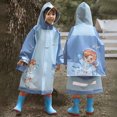 thumbnail image 2 of Kids Umbrella & Rain Coats Set For Toddler Boys And Girls Sky Blue 8-10 Years, 2 of 7