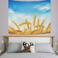 thumbnail image 3 of GZHJMY Tapestry Autumn Golden Wheat Blue Sky Tapestry Wall Hanging Decorative Wall&nbsp;Blanket&nbsp;Bedding Tapestry for Bedroom Living Room Dorm 60"x40" Gift Decor, 3 of 7