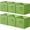 Green, variant on 11 Inch Storage Cube, Fabric Cube Storage Bin with Handles, Storage Cube Organizer for Clothes and Toys, Collapsible Cube Bins for Closet, Shelves, Nursery, 6-Pack, Green