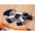 thumbnail image 3 of Kid Halloween Plaid Pumpkin Long Sleeve Tops Flared Pants Bow Headband, 3 of 6