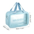 thumbnail image 2 of 1 Pc Women Convenient Large Makeup Bag for Vacation Camping Business Travel Blue-L, 2 of 4