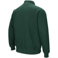 thumbnail image 3 of Men's Colosseum Green Miami Hurricanes Tortugas Logo Quarter-Zip Jacket, 3 of 3
