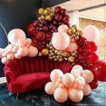 thumbnail image 5 of Kit de arco de guirnalda de globos de 135 piezas, globos de látex metálicos de confeti en tonos pastel morado, dorado y blanco para mujeres, cumpleaños, baby shower, bodas y fiestas., 5 of 5