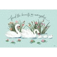 thumbnail image 3 of Penner, Janelle 24x17 Black Modern Framed Museum Art Print Titled - Swan Lake I Mint, 3 of 5
