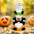 thumbnail image 3 of Garden Gnome Statue, Halloween Gnomes Outdoor Statues with Pumpkin Ghost, Funny Figurines Home Decor Outside Patio Yard Porch, 3 of 5
