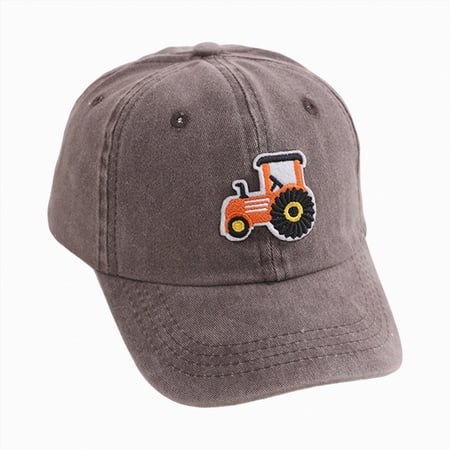 zaveiop Baseball Cap for Kids-Adjustable Washed Cotton Golf Toddler Hat for Boys & Girls (Dark Gray 2-5 Years)