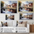 thumbnail image 4 of Designart "Beige Canal Waterways painting" Canals Floater Framed Canvas Wall Art, 4 of 7