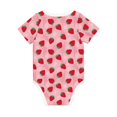 thumbnail image 5 of Balery Strawberry Pattern Baby Climbing Clothes Infant Bodysuit Cute Infant Bodysuit Baby Romper-12 Months, 5 of 7
