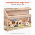thumbnail image 5 of VEVOR Wooden Hamster Cage, 270° Viewing Hamster Habitat, 40 x 20 x 20in, Dwarf Hamster Cages with Openable Top, Ventilated Small Animal Cage, Pet Mouse Cage for Gerbils, Rats, Guinea Pigs, Mice, 5 of 9