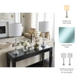 thumbnail image 5 of Crystal Glass Table Lamps for Home and Bedroom Decor - Decorative Accent for Living Room, Nightstand, and Bedside - Indoor Lighting for Office and Study Desk - Set of 2, 28", Silver & Metallic, 5 of 12