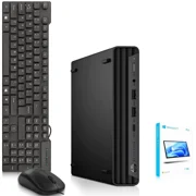 Restored HP 800 G6 Mini PC - Intel Core i5-10500T 10th Gen - 16GB DDR4 Ram - 128GB SSD - Keyboard & Mouse - WiFi - Tiny Desktop Computer - Windows 11 Pro