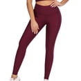 thumbnail image 1 of asdoklhq Yoga Pants for Women,Women Casual Solid Pocket Leggings Sports Nine-Point Yoga Pants, 1 of 9