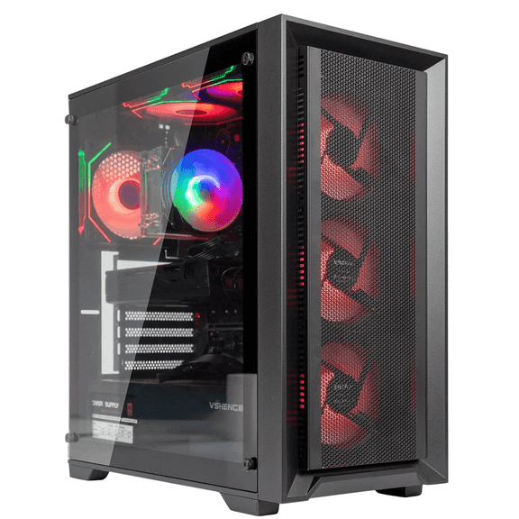 ARGB Gaming PC Computer Desktop,Intel i7-7700,NVIDIA RTX2060 6GB GDDR6,512GB SSD,1TB HDD,16GB RAM,WiFi6,BT 5.4 Windows 11,RGB Keyboard & Mouse